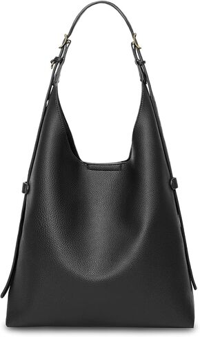 Hobo Bag For Women Vegan Leather Slouchy Shoulder Tote Purse With Adjustable Strap in Saudi Arabia