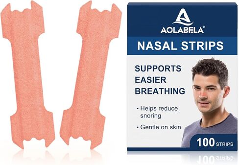 100PCS Nasal Strips for Snoring, Nose Strips for Breathing, Snore Stopper, Nasal Congestion Relief, and Better Sleep Aid in Saudi Arabia