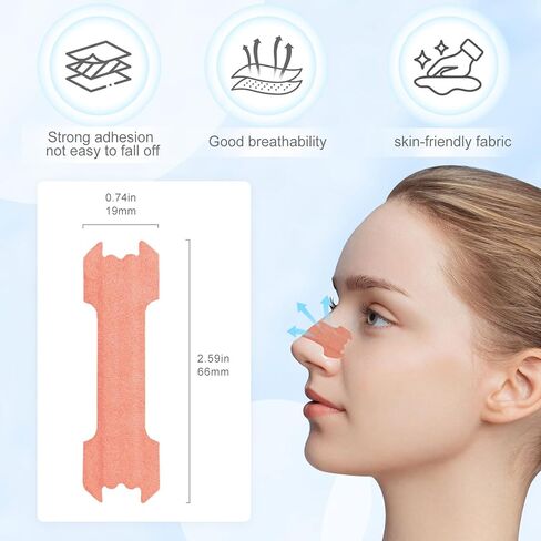 100PCS Nasal Strips for Snoring, Nose Strips for Breathing, Snore Stopper, Nasal Congestion Relief, and Better Sleep Aid in Saudi Arabia