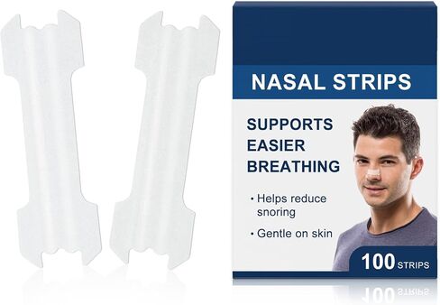 100PCS Nasal Strips for Snoring, Nose Strips for Breathing, Snore Stopper, Nasal Congestion Relief, and Better Sleep Aid in Saudi Arabia