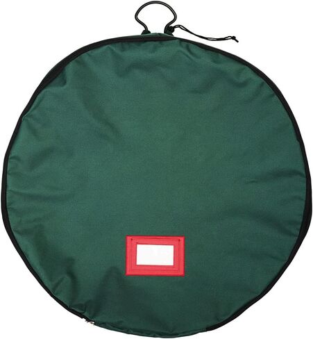TreeKeeper 48-Inch Wreath Storage Container - Polyester, Green, Direct Suspend System, Zipper Closure, Fits Up to 48 Inch Wreaths in Saudi Arabia