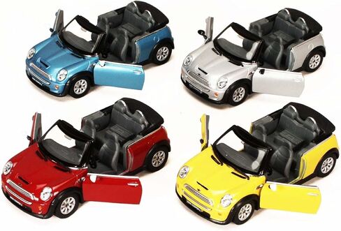 KiNSMART Mini Cooper S 5inch 1:28 Scale Die Cast Metal Model Toy Cars Red in Kuwait