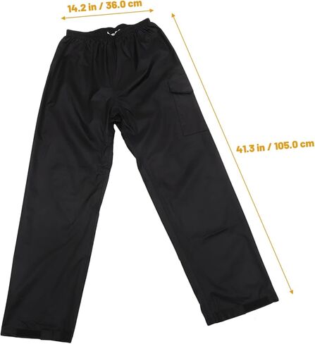 VANZACK Breathable Rain Pants for Adults Resistant Outdoor Pants with Elastic Waistband Lightweight Durable in Saudi Arabia