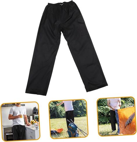 VANZACK Breathable Rain Pants for Adults Resistant Outdoor Pants with Elastic Waistband Lightweight Durable in Saudi Arabia