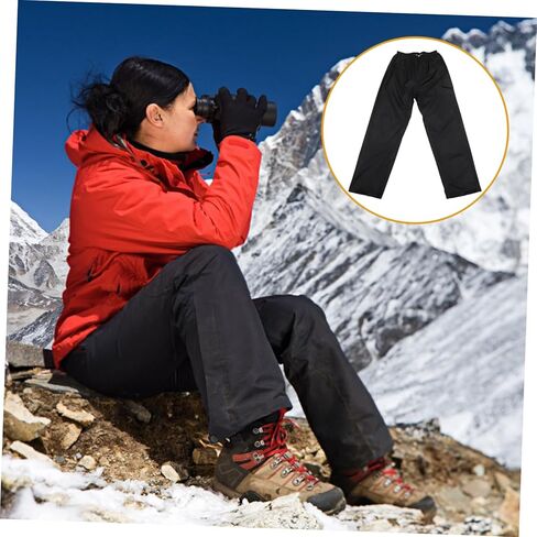 VANZACK Breathable Rain Pants for Adults Resistant Outdoor Pants with Elastic Waistband Lightweight Durable in Saudi Arabia