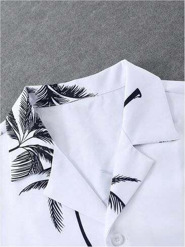 Men's 2 Piece Vacation Beach Outfits Floral Button Down Shirt and Shorts Set Cruise Attire in Saudi Arabia