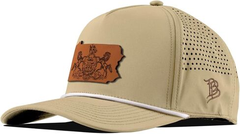 Branded Bills Pennsylvania 2 Leather 5-Panel, Lightweight, Comfortable Baseball Cap in Saudi Arabia