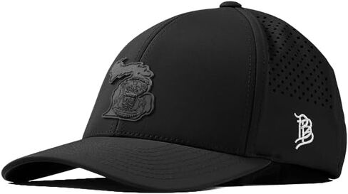Branded Bills Michigan Stealth PVC Curved Performance, Adjustable Velcro, Lightweight, Comfortable Baseball Cap in Saudi Arabia