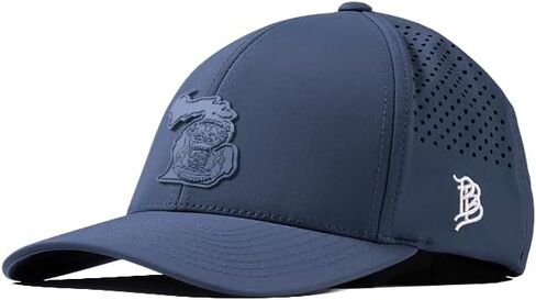 Branded Bills Michigan Stealth PVC Curved Performance, Adjustable Velcro, Lightweight, Comfortable Baseball Cap in Saudi Arabia