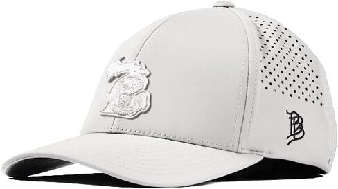 Branded Bills Michigan Stealth PVC Curved Performance, Adjustable Velcro, Lightweight, Comfortable Baseball Cap in Saudi Arabia