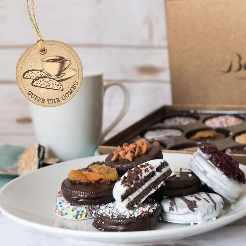 Barnetts Gift Basket, 12 Chocolate Covered Cookies, Gourmet Candy Box Baskets for Prime Food Delivery, Gifts for Dad, Husband, Grandfather, Brother, Son, Father, Valentines Day Christmas Holiday Thanksgiving in Saudi Arabia