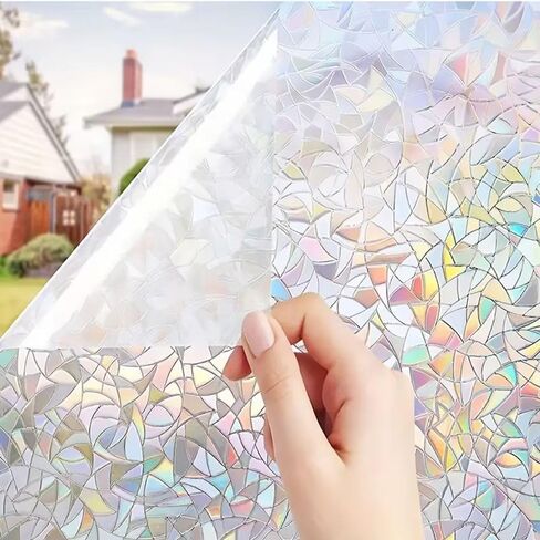 1Roll Self-Adhesive 30x100cm Window Film,Window Film Durable Static Cling Privacy Stickers for Windows Decoration in Saudi Arabia