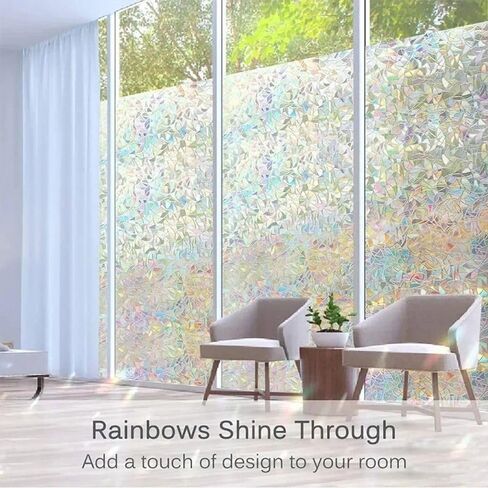 1Roll Self-Adhesive 30x100cm Window Film,Window Film Durable Static Cling Privacy Stickers for Windows Decoration in Saudi Arabia