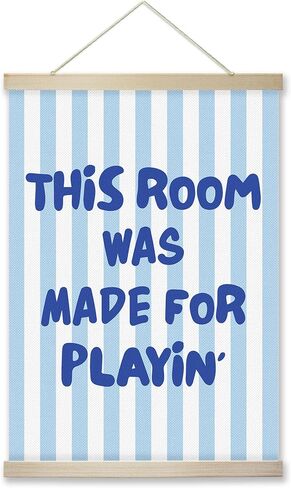 RZQIJ Long Live Playtime Sign Hanging Wall Flags Canvas Banner 12x16 Inch - Toddler Wall Decor Banner for Room, Playroom, Bedroom - Poster Hanger Frame for Kids - Girls Bedroom Decor(013) in Saudi Arabia
