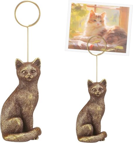 1 Pcs Resin Animal Photo Clip Holder Pet Shape Picture Frame Pet Photo Display with Distressed Finish Place Memo Card Stand Cute Pets Picture Clip Holder for Desk Decor Valentines Gift (Dog) in Saudi Arabia
