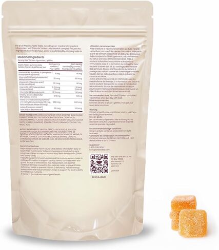 Gentle Prenatal Gummies - No-Nausea Prenatal Vitamins - Formulated by Doctors with Folic Acid, Methylated Folate, Choline, Plus B6 for Morning Sickness - Sour Peach-Mango Flavor - 30-Day Supply in Saudi Arabia