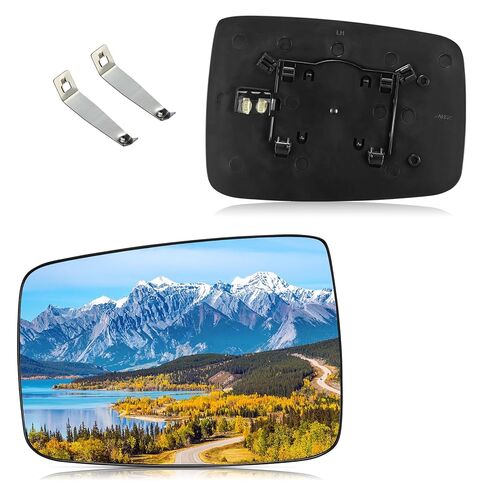 BDFHYK Driver Left Side Heated Mirror Glass Compatible with Dodge 2005-2008 Ram 1500 2500 3500 Side View Exterior Mirror with Backing Plate, Replaces 5161011AA CH1324121 (Left) in Saudi Arabia