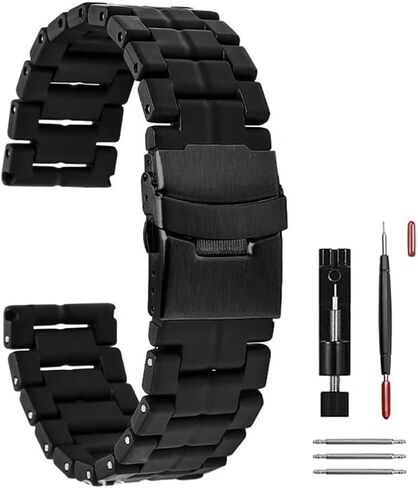 Men's Stainless Steel Strap Compatible for 23mm Luminox Leatherback Sea Turtle Giant 44mm 0320 0321 0323 0324 0325 0329 0330 0333 0335 0337 Ladies outdoor work waterproof watch band wrist strap in Saudi Arabia