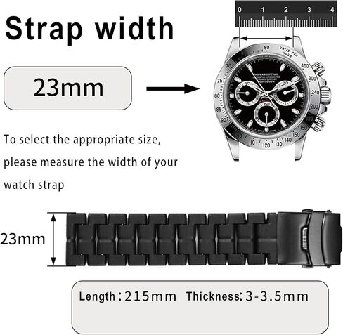 Men's Stainless Steel Strap Compatible for 23mm Luminox Leatherback Sea Turtle Giant 44mm 0320 0321 0323 0324 0325 0329 0330 0333 0335 0337 Ladies outdoor work waterproof watch band wrist strap in Saudi Arabia