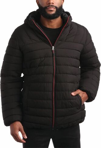 Bass Creek Outfitters Mens Puffer Jacket - Weather Resistant Midweight Quilted Warm Insulated Winter Coats for Men in Saudi Arabia