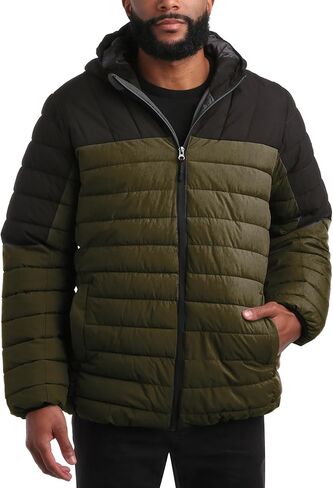 Bass Creek Outfitters Mens Puffer Jacket - Weather Resistant Midweight Quilted Warm Insulated Winter Coats for Men in Saudi Arabia