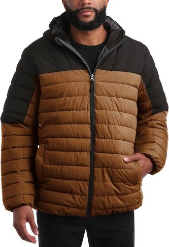 Bass Creek Outfitters Mens Puffer Jacket - Weather Resistant Midweight Quilted Warm Insulated Winter Coats for Men in Saudi Arabia