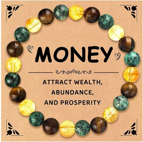 72ore Money Bracelets Attraction for Women Green Jade Money Wealth Feng Shui Luck Bracelets Crystal Protection Jewelry Spiritual Gifts in Saudi Arabia