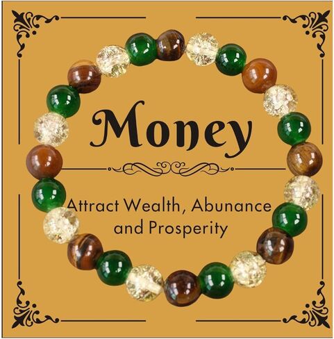 72ore Money Bracelets Attraction for Women Green Jade Money Wealth Feng Shui Luck Bracelets Crystal Protection Jewelry Spiritual Gifts in Saudi Arabia