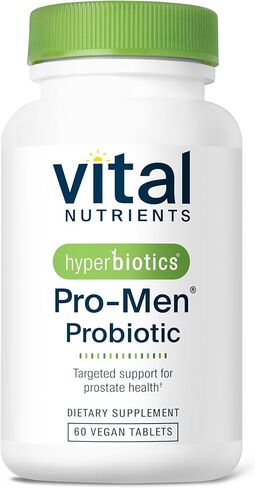 Hyperbiotics Vital Nutrients Pro Men Probiotics | Vegan Advanced Probiotics for Men | Clinically Studied for Prostate Health, Digestive Balance and Gut Health* | Gluten, Dairy, Soy Free | 60 Tablets in Saudi Arabia