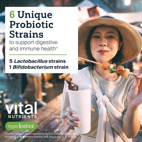 Hyperbiotics Vital Nutrients Pro Men Probiotics | Vegan Advanced Probiotics for Men | Clinically Studied for Prostate Health, Digestive Balance and Gut Health* | Gluten, Dairy, Soy Free | 60 Tablets in Saudi Arabia