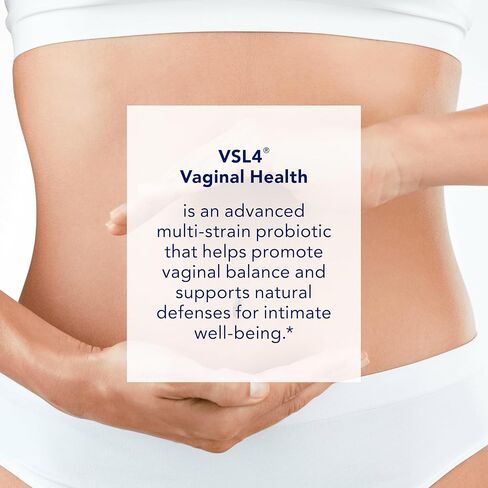 VSL4® مكمل بروبيوتيك يومي للصحة المهبلية لدعم صحة المرأة والمسالك البولية* - 10B CFU - تركيبة 4 في 1 مع البروبيوتيك والبريبيوتيك ومستخلص التوت البري وفيتامينات B+D، 30 كبسولة in Saudi Arabia