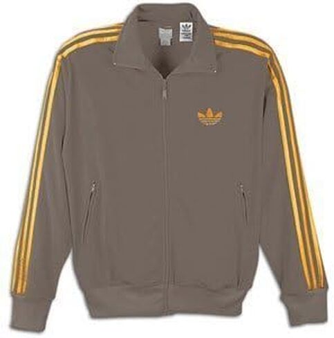 سترة رياضية للرجال من adidas Firebird - مقاس متوسط. جمرة / أصفر نقي in Kuwait