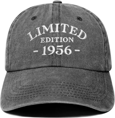 70th Birthday Gifts for Men Women, 70 Year Old Gifts Ideas, Washed Cotton Embroidered Baseball Cap Adjustable in Saudi Arabia