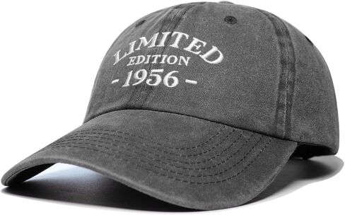 70th Birthday Gifts for Men Women, 70 Year Old Gifts Ideas, Washed Cotton Embroidered Baseball Cap Adjustable in Saudi Arabia