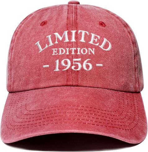 70th Birthday Gifts for Men Women, 70 Year Old Gifts Ideas, Washed Cotton Embroidered Baseball Cap Adjustable in Saudi Arabia