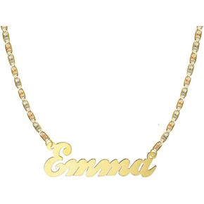 14K شخصية مخصصة اسم قلادة سلسلة فالنتينو in Kuwait