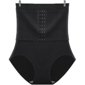 Women's High Waisted Tummy Control Shapewear Underwear Compression Lumbar Support Brace Waist Trainer Panties Briefs in Saudi Arabia