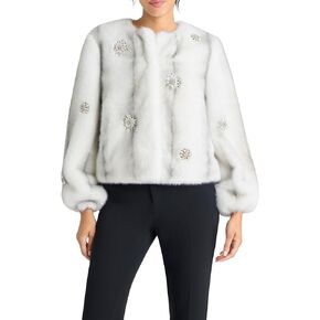 Cinq à Sept womens Faux Mink Benson Coat in Saudi Arabia