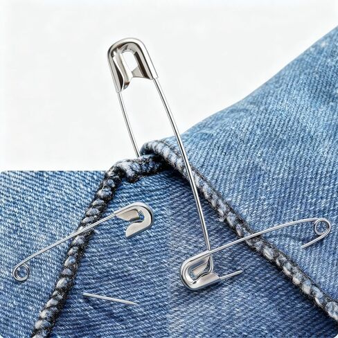 180 Pcs Safety Pins, Bulk Silver Metal Pins for Clothes Fastening, Sewing Projects, Craft Making & Home Organization, Art and Craft Supplies, Ideal for Seamstresses & DIY in Saudi Arabia