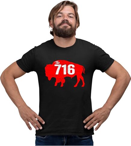 تي شيرت Go All Out 716 رمز المنطقة City of Buffalo New York Pride للرجال والنساء والشباب in Saudi Arabia
