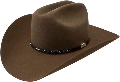 RESISTOL Men's George Strait by Santa Clara 6X Felt Cowboy Hat Bark 7 1/2 in Saudi Arabia