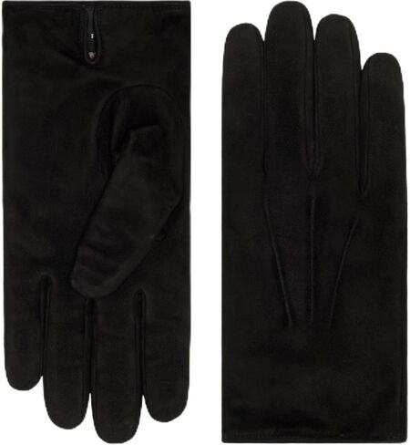 Fratelli Orsini Everyday Angelo (black) - suede leather gloves with luxurious cashmere lining in Saudi Arabia