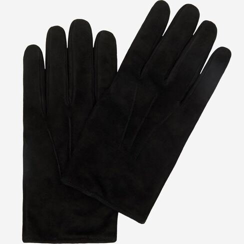 Fratelli Orsini Everyday Angelo (black) - suede leather gloves with luxurious cashmere lining in Saudi Arabia