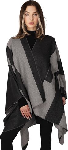 Women’s Shawl Wrap, Open Front Poncho, Cape Cardigan, Oversized Sweaters for Fall and Winter in Saudi Arabia