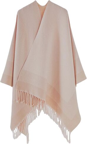 Women’s Shawl Wrap, Open Front Poncho, Cape Cardigan, Oversized Sweaters for Fall and Winter in Saudi Arabia