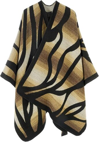 Women’s Shawl Wrap, Open Front Poncho, Cape Cardigan, Oversized Sweaters for Fall and Winter in Saudi Arabia