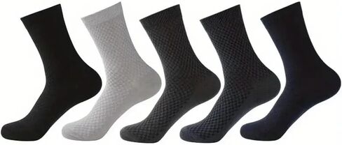 5 Pairs Men's Quarter Socks, Athletic Moisture Wicking Socks, Soft Lightweight Sock Breathable Comfort Cool in Saudi Arabia
