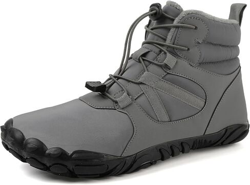 UIKGITP Mens Barefoot Winter Hiking Snow Boots Soft Lightweight Slip on Outdoor Grounding Shoes in Saudi Arabia