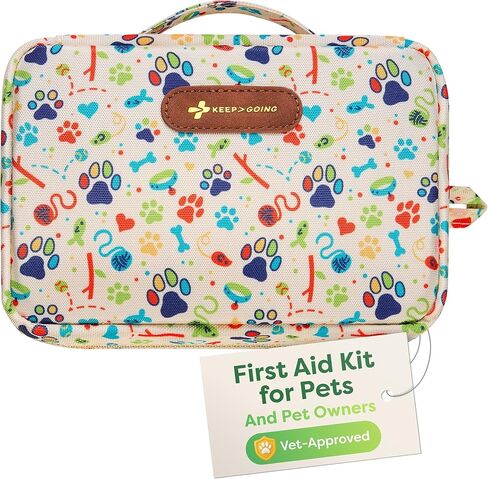 KeepGoing Dog First Aid Kit – Pet Emergency Kit for Dogs & Cats – Dog Travel Accessories for Car, Camping and Hiking in Saudi Arabia