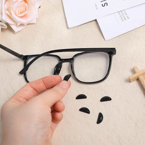 10 أزواج من وسادات الأنف للنظارات، وسادات أنف زجاجية مضادة للانزلاق مقاس 3.5 مم، ومقابض أنف لاصقة مع كيس هوائي، وسادات أنف لاصقة على شكل حرف D للنظارات والنظارات الشمسية (أسود) in Kuwait